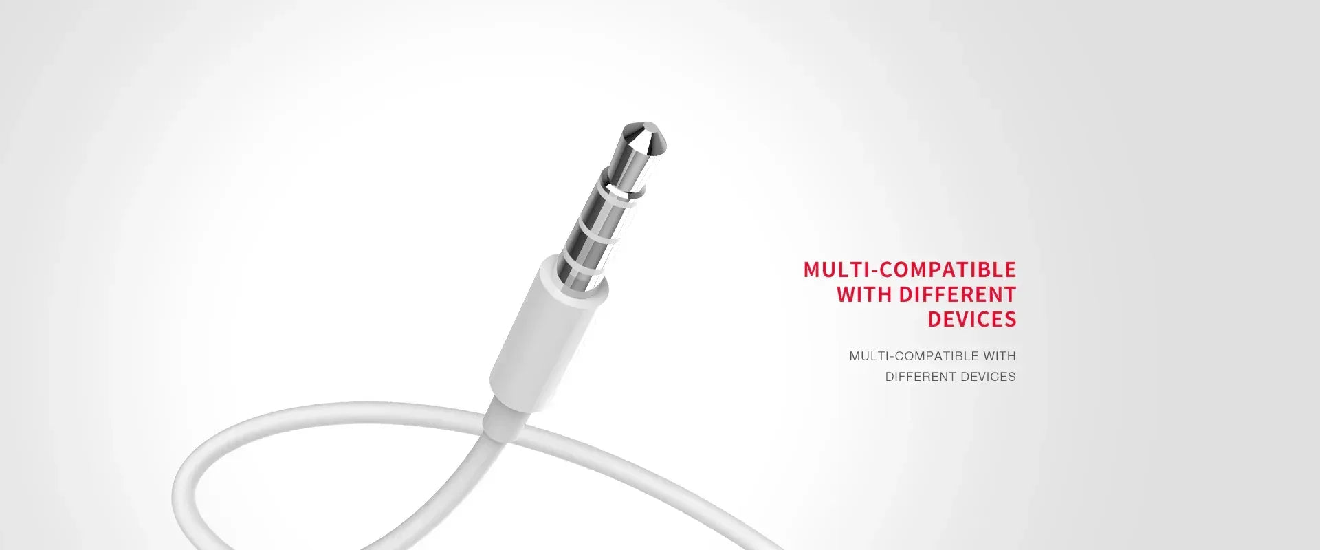 Recci Aux Wired Earphone Rep-L07 - Three