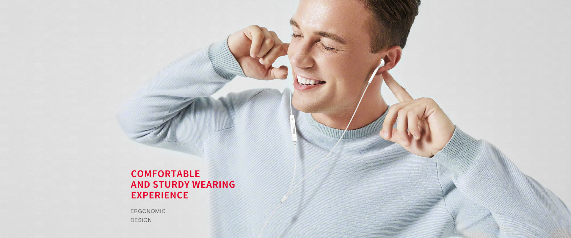 Recci Aux Wired Earphone Rep-L07