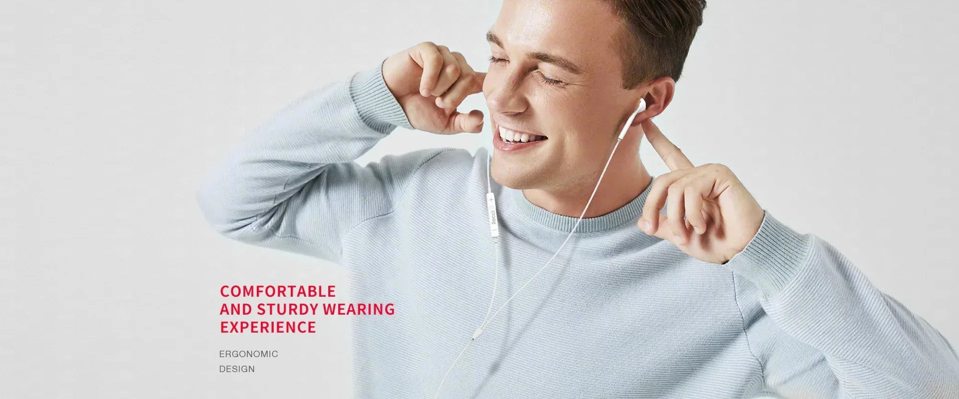 Recci Aux Wired Earphone Rep-L07 - Three