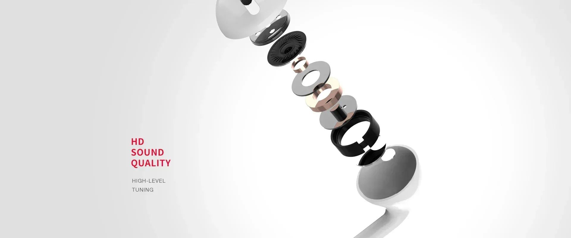 Recci Aux Wired Earphone Rep-L07 - Three