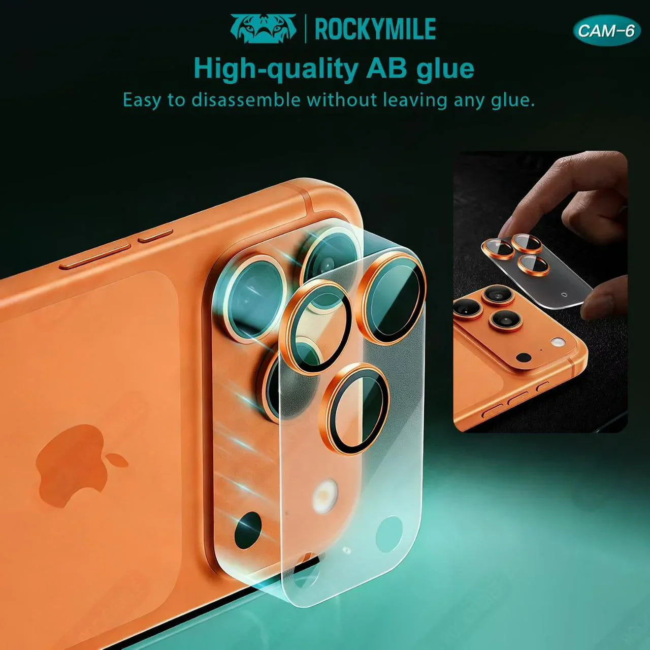 ROCKYMILE PVD Armor Camera Lens iPhone 17 Pro Max - Three