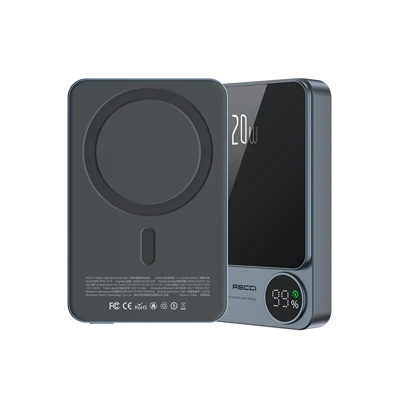 Recci Matrix MagSafe Magnetic Wireless Power Bank RPB-W16 - Three