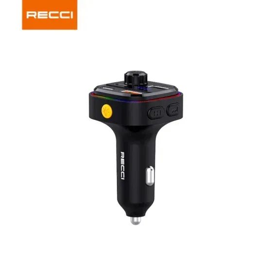RECCI 15W+15W Multi-Functional With FM Car Charger RQ08 - Three