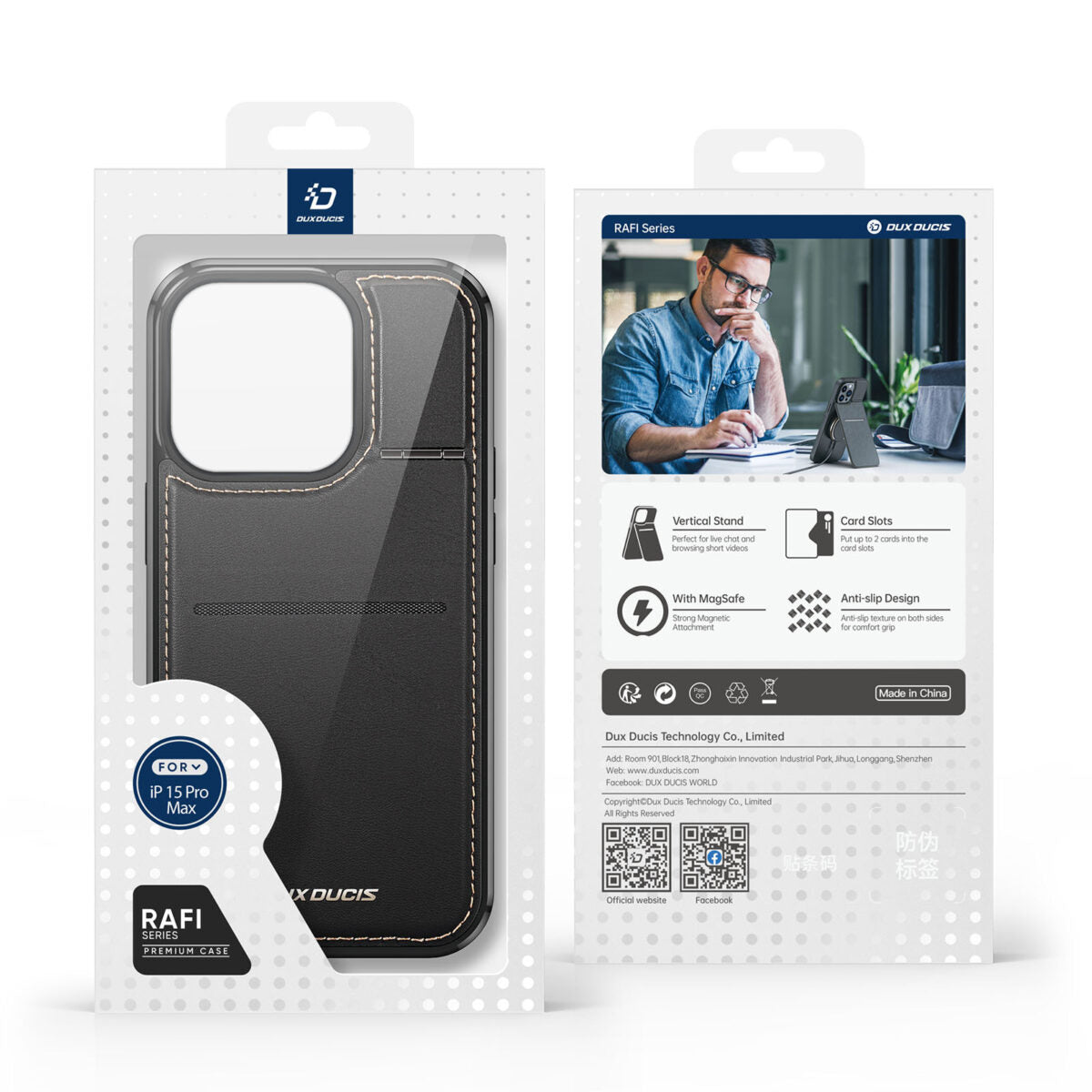 Dux Ducis Rafi Series Case iPhone 15 Pro Max