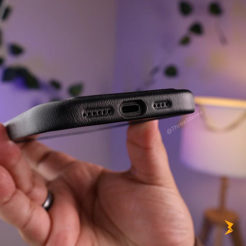 Rank Leather Magsafe Stand Case iPhone 15 Pro Max