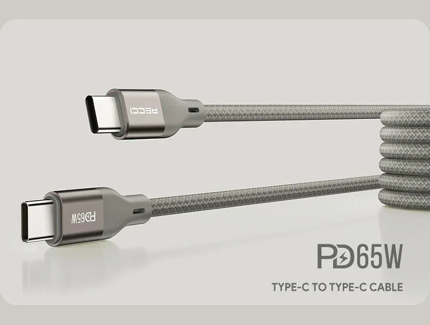 Recci Fast Charging Magnetic Cable PD 65W Type-C RS23CC - Three