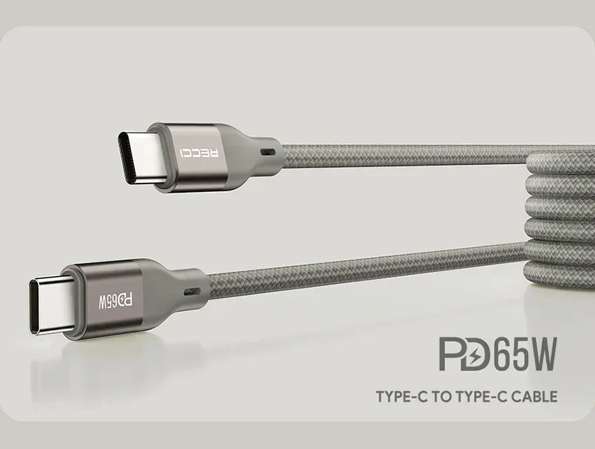 Recci Fast Charging Magnetic Cable PD 65W Type-C RS23CC - Three