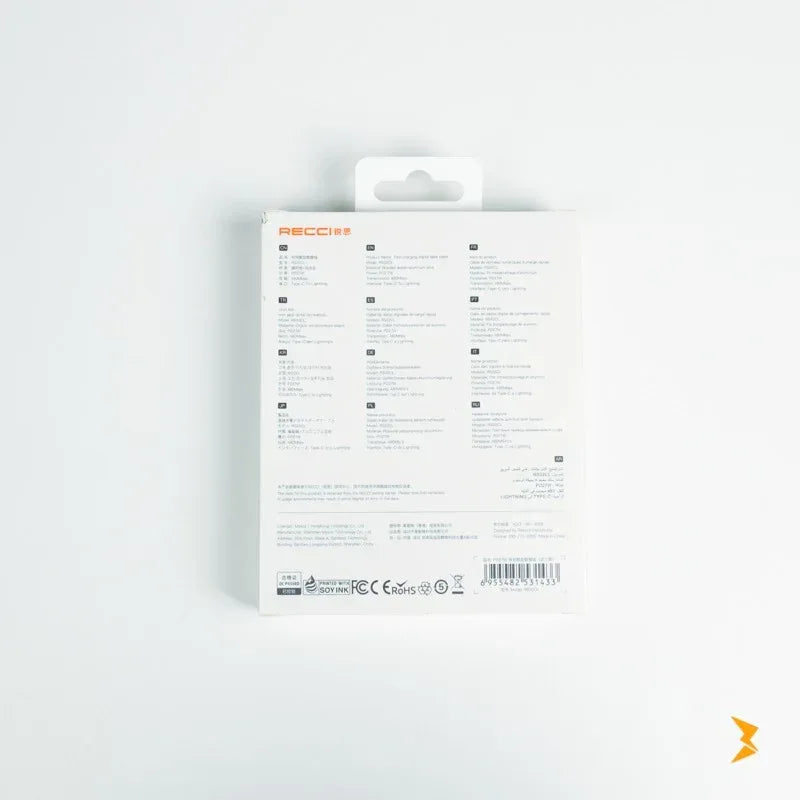 Recci 150CM Type-C To Ligtning Data Cable PD 27W RS32CL - Three