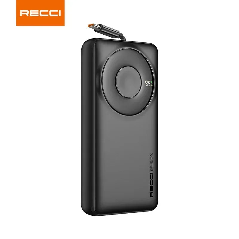 Recci 20000 mAh Power Bank With Type-C Cable 65W RPB-P72 - Three