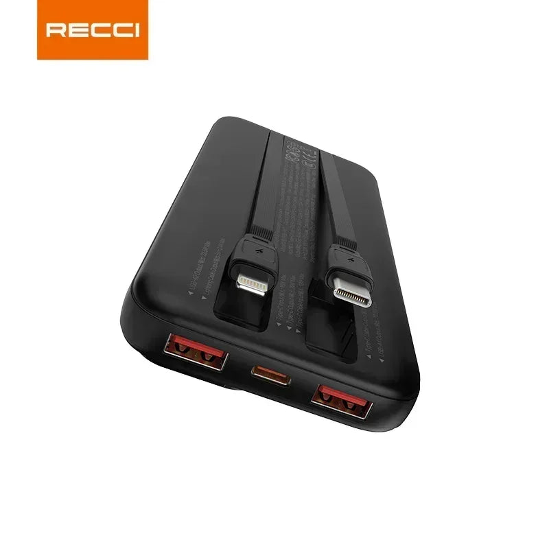Recci 22.5W PD 20W Fast Charging 20000 mAh Power Bank RPB-P68 - Three
