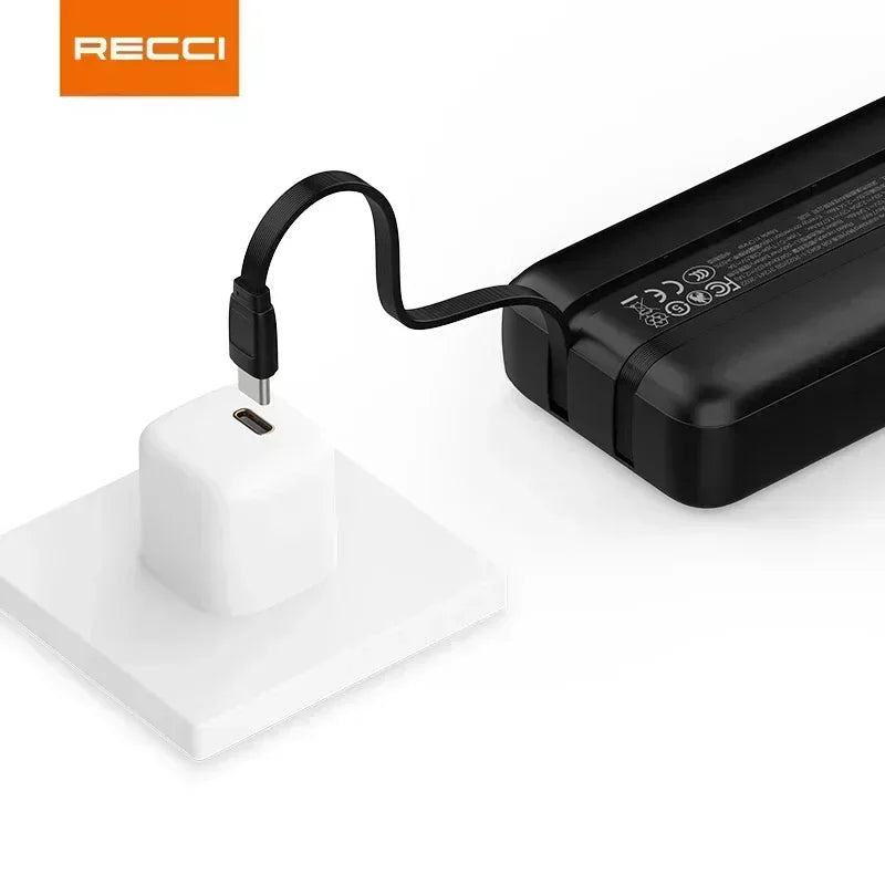 Recci 22.5W PD 20W Fast Charging 20000 mAh Power Bank RPB-P68 - Three