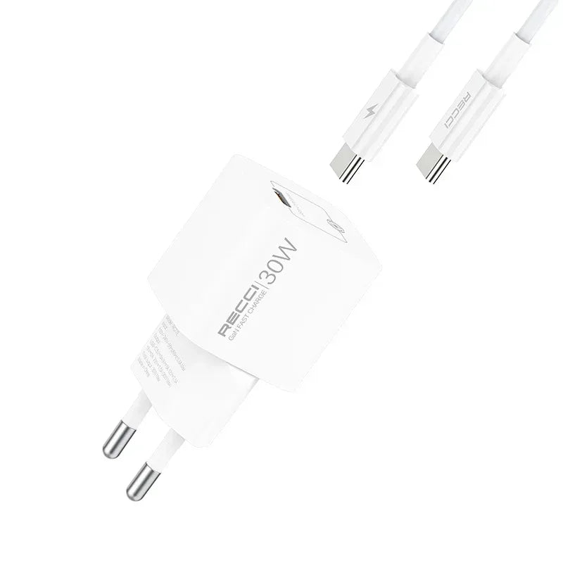 Recci 30W GaN Wall Charger Kits RC77ECC - Three