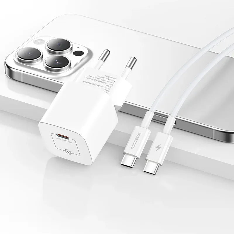 Recci 30W GaN Wall Charger Kits RC77ECC - Three