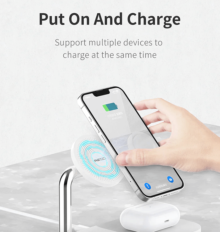 Recci 3 In 1Magnetic Wireless Charger RCW-20