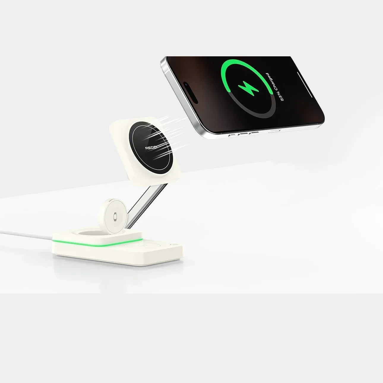 Recci 3 in 1 Magnetic Wireless Charger RCW-48 - Three