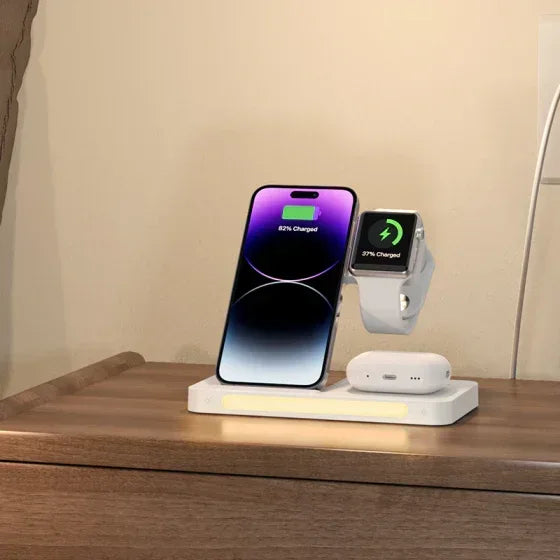 Recci 4 in 1 Folding Wireless Charger RCW-31 - Three