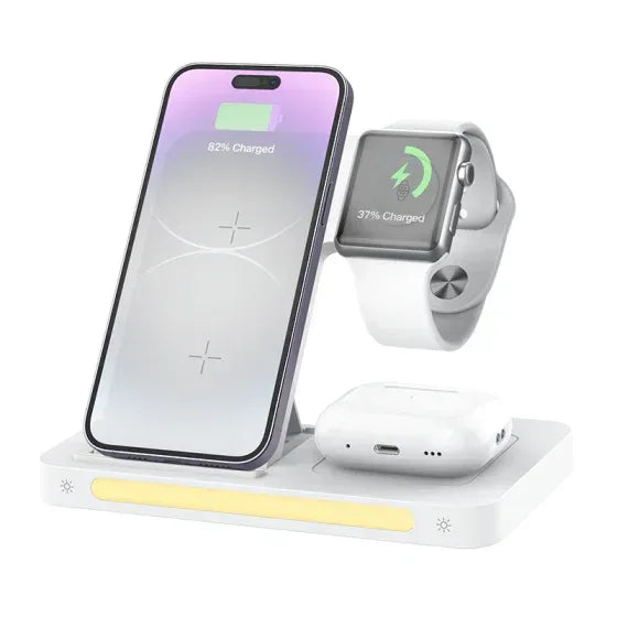 Recci 4 in 1 Folding Wireless Charger RCW-31 - Three