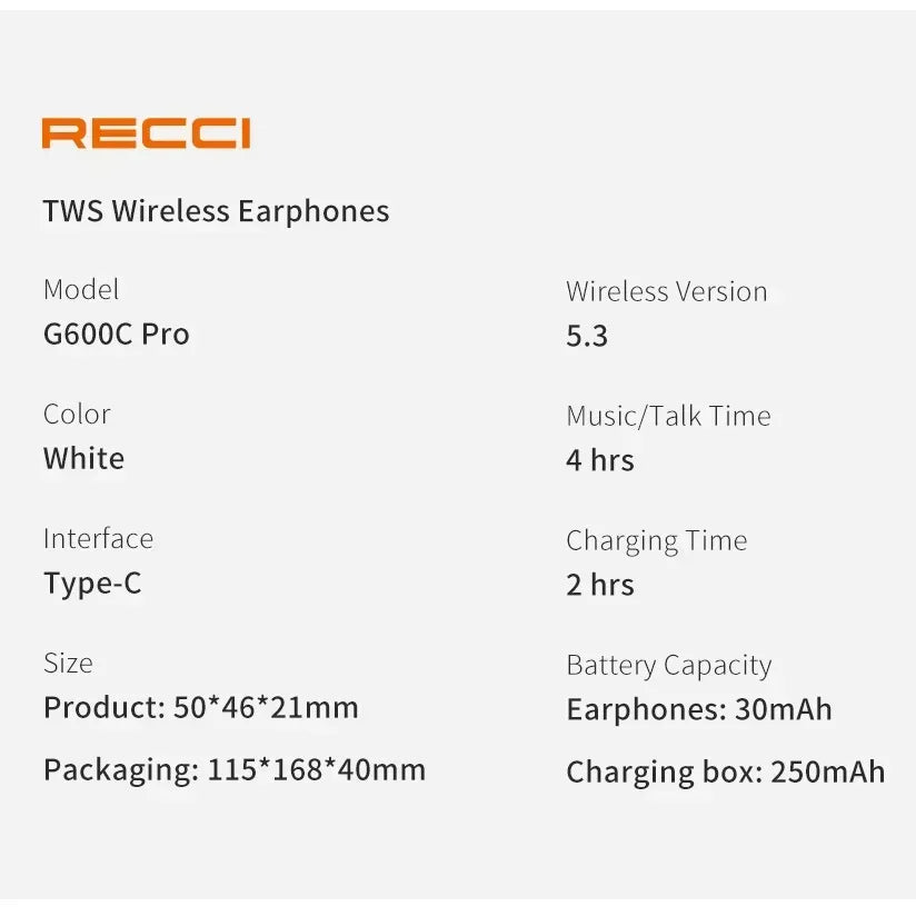 Recci Airpods Pro G600c Pro - Three