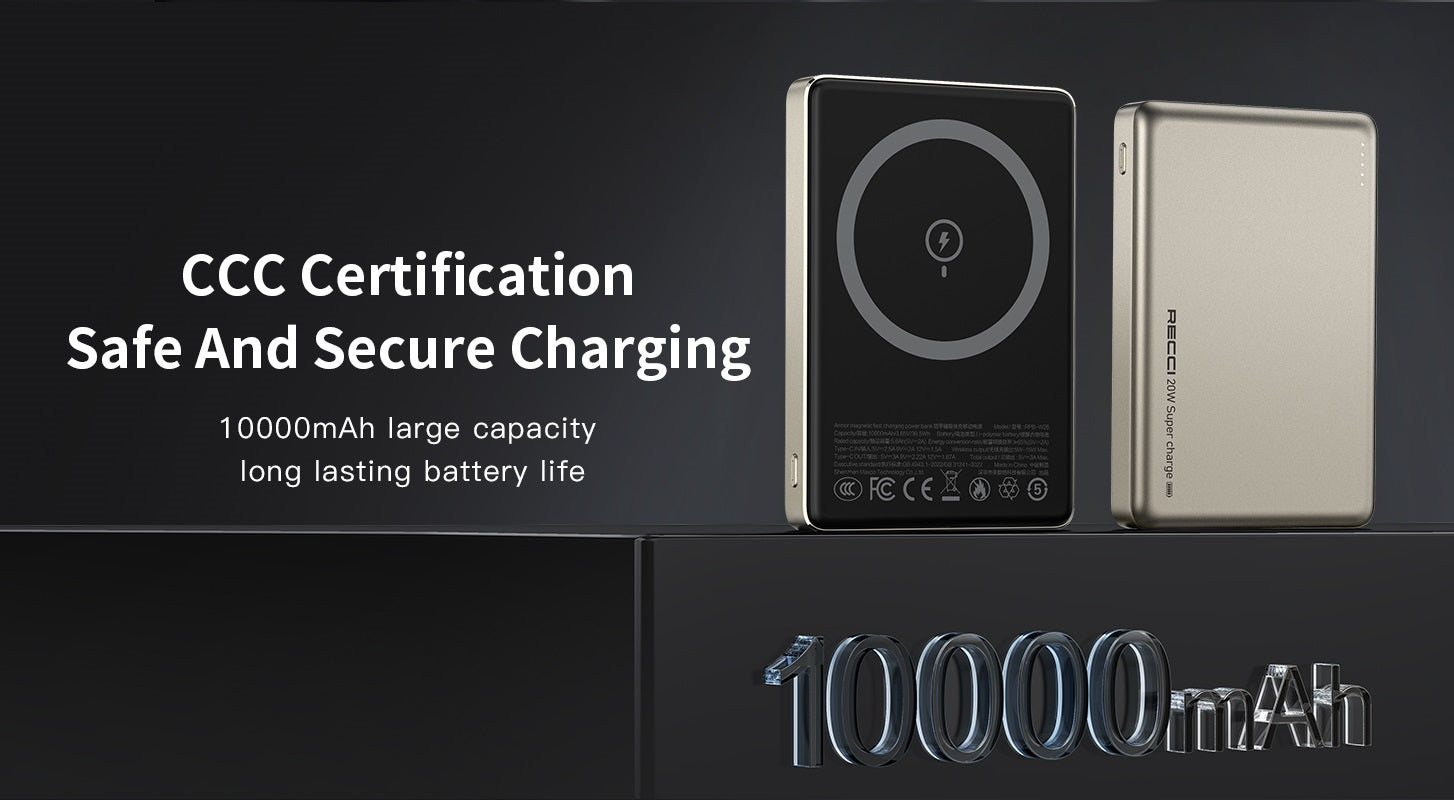 Recci ARMOR 10000mAh Wireless Power Bank RPB-W26