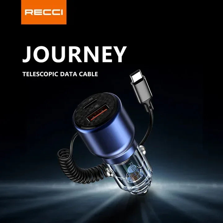 Recci Car Charger Journey PD 65W + 45W RCC-N22 - Three
