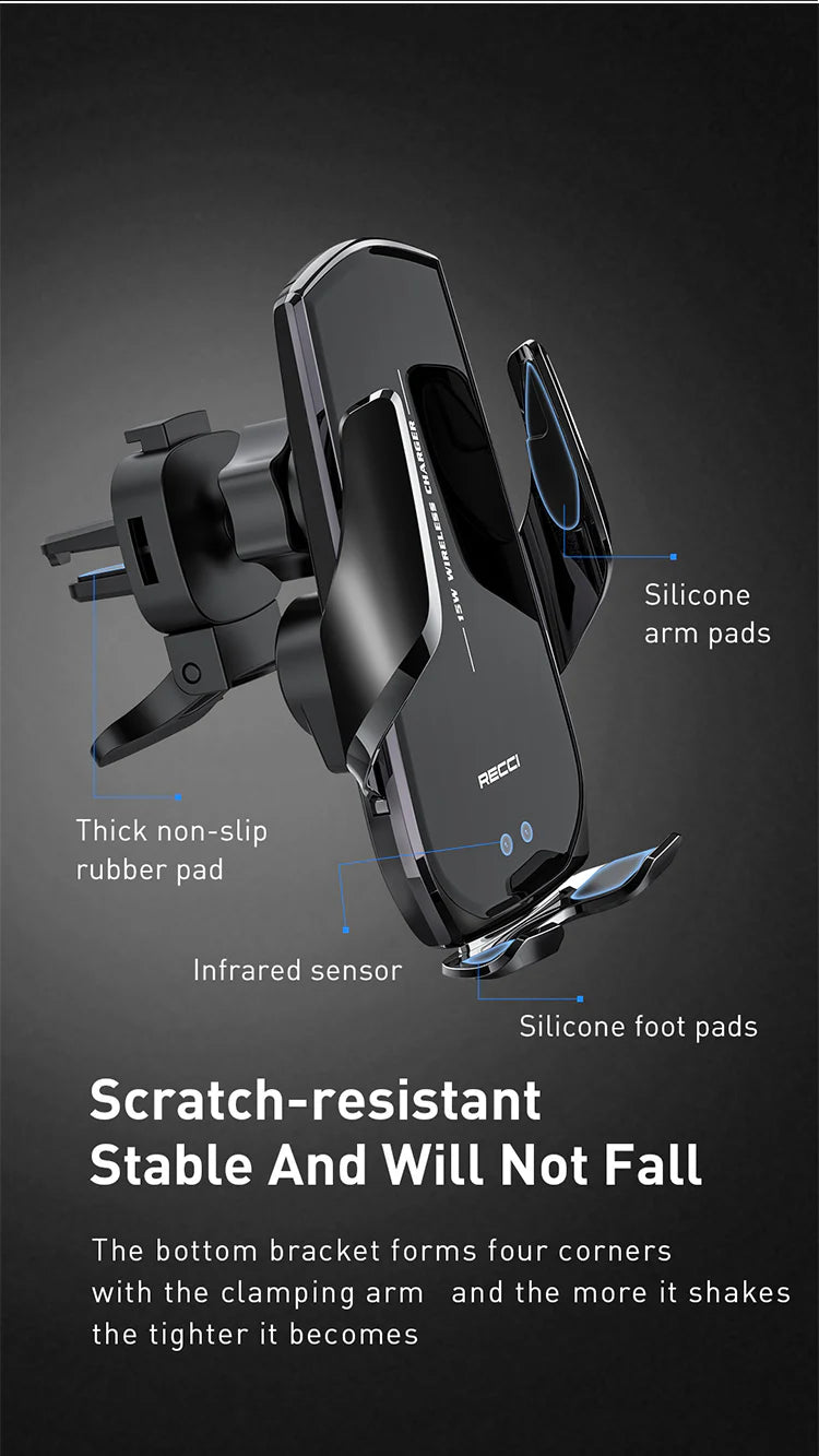 Recci Car Holder and Charger 15W RHO-C27