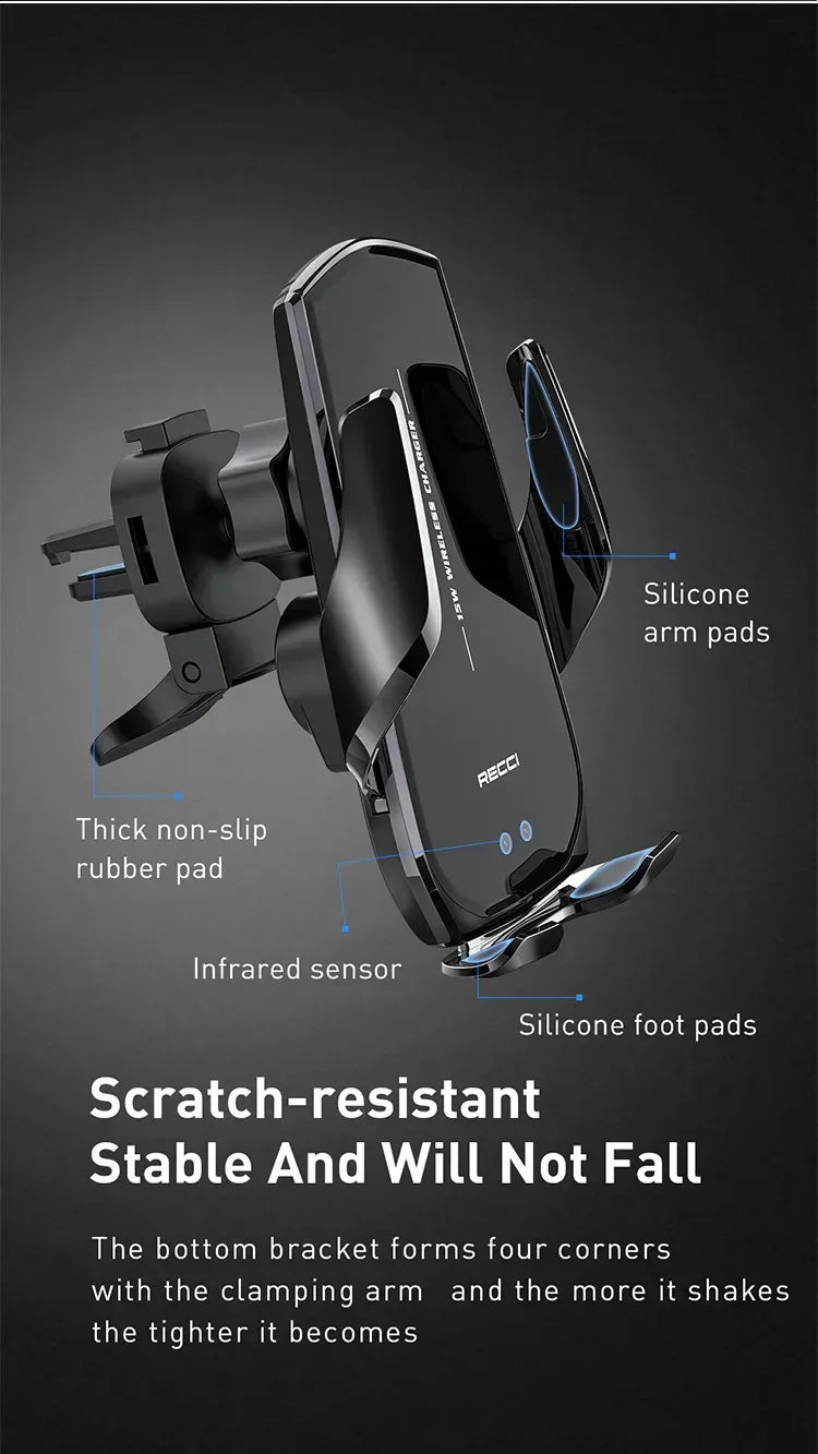 Recci Car Holder and Charger 15W RHO-C27 - Three
