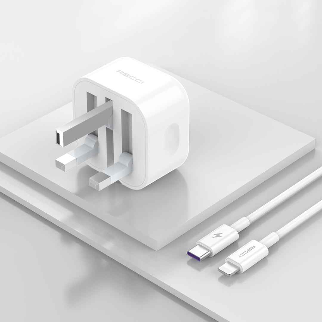 Recci Charger Kits PD20w Fast Charging Rck-03UCL