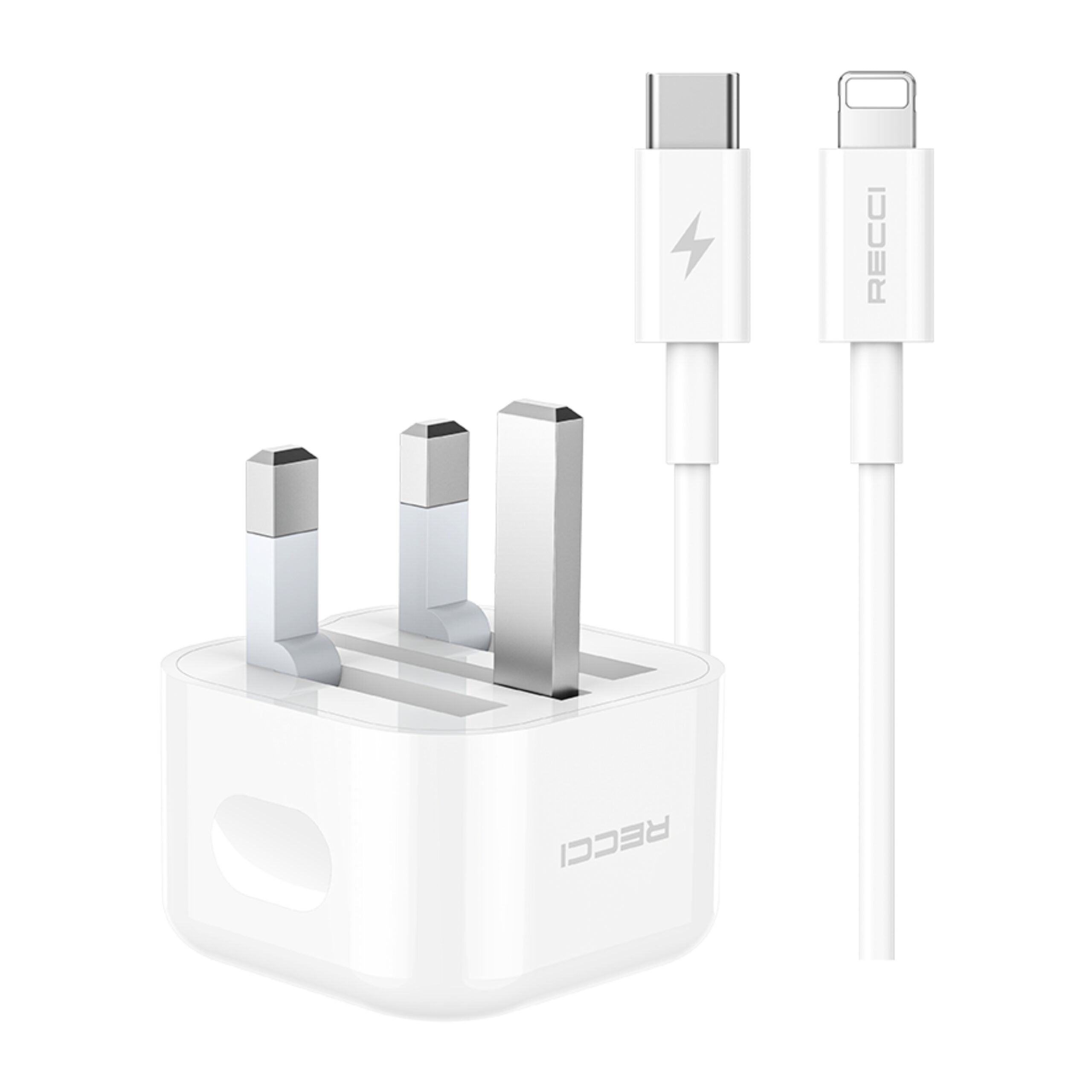 Recci Charger Kits PD20w Fast Charging Rck-03UCL