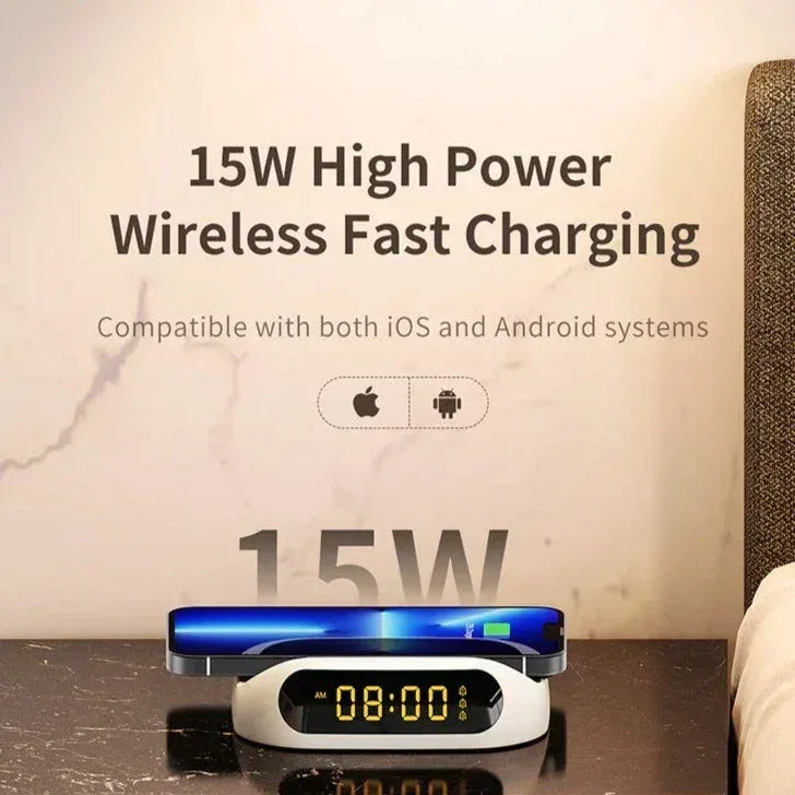 Recci Clock Wireless Charging RCW-22 - Three