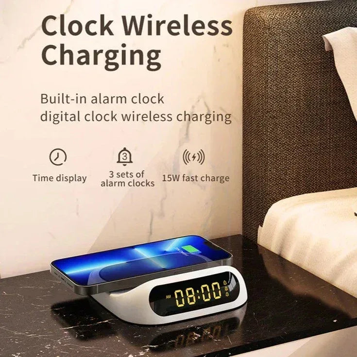 Recci Clock Wireless Charging RCW-22 - Three