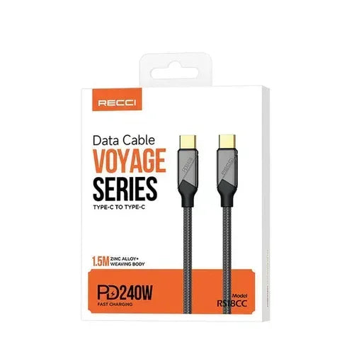 Recci Data Cable Voyage Series Type-C to Type-C PD 240W RS18CC - Three