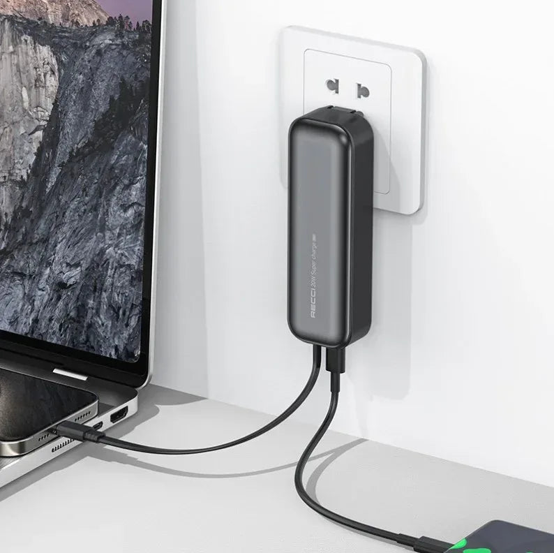 Recci Energy Bar Fast Charging 5000 mAh 20W Power Bank RPB-A07 - Three