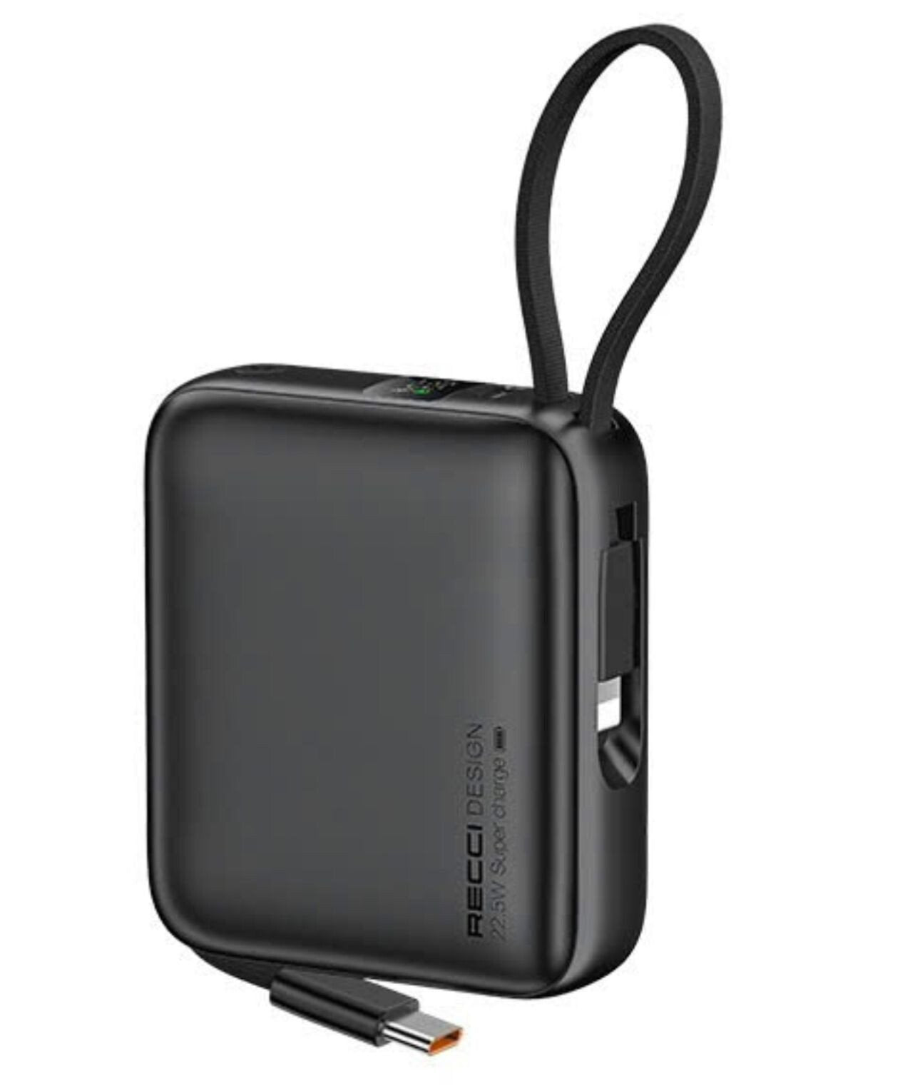 Recci Energy Block Power Bank 10000 mAh 22.5W With USB-C & Lightning Cable RPB-P62