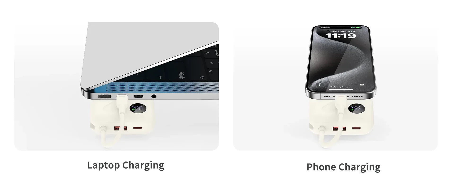 Recci Fast Charging Power Bank Cruise Series 10000mAh RPB-P19 - Three