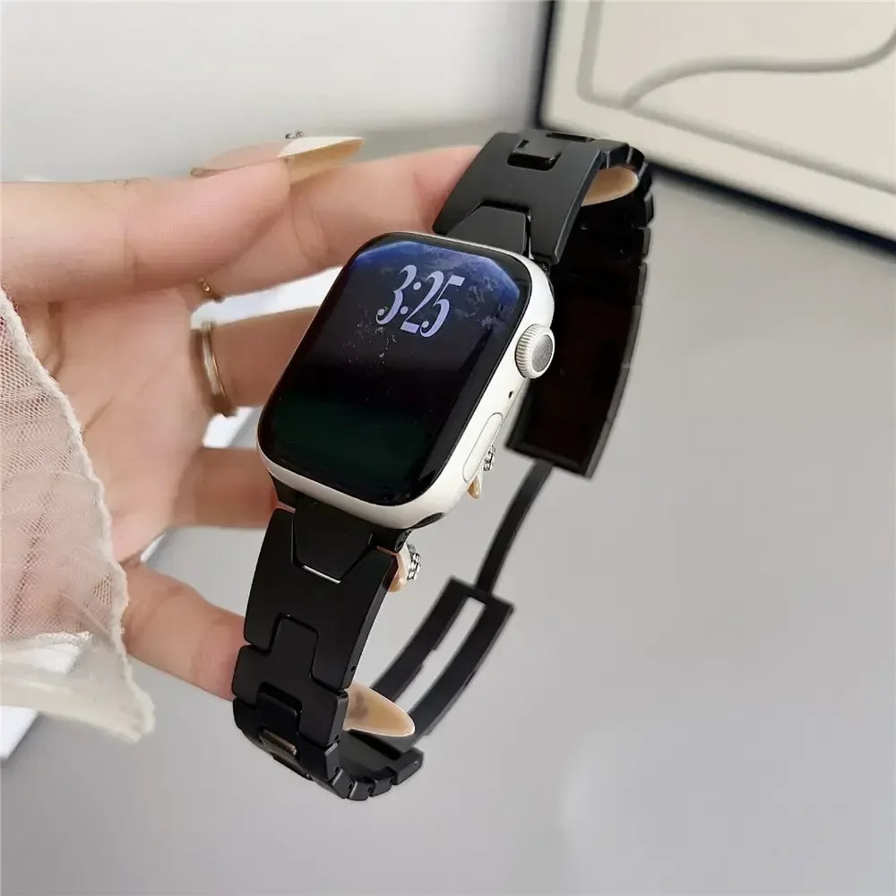 Recci H Steel Watch Band For Apple Watch - Three