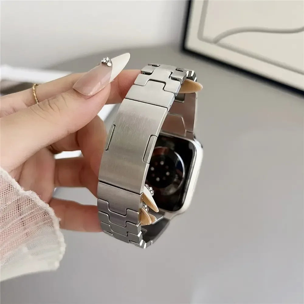 Recci H Steel Watch Band For Apple Watch - Three