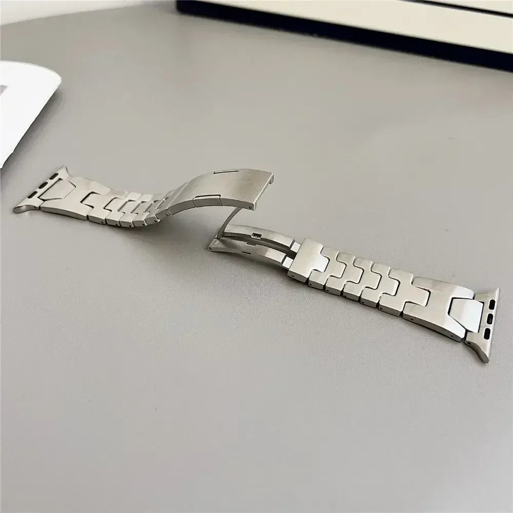 Recci H Steel Watch Band For Apple Watch - Three