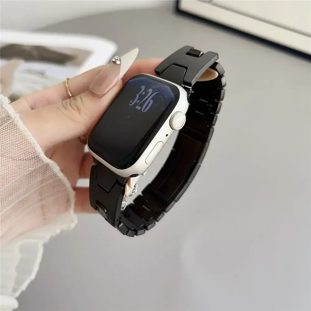 Recci H Steel Watch Band For Apple Watch - Three