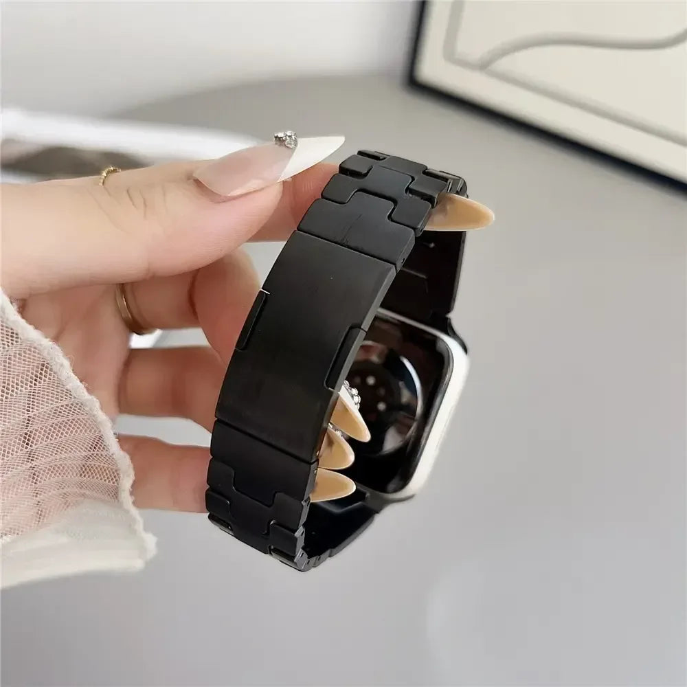 Recci H Steel Watch Band For Apple Watch - Three