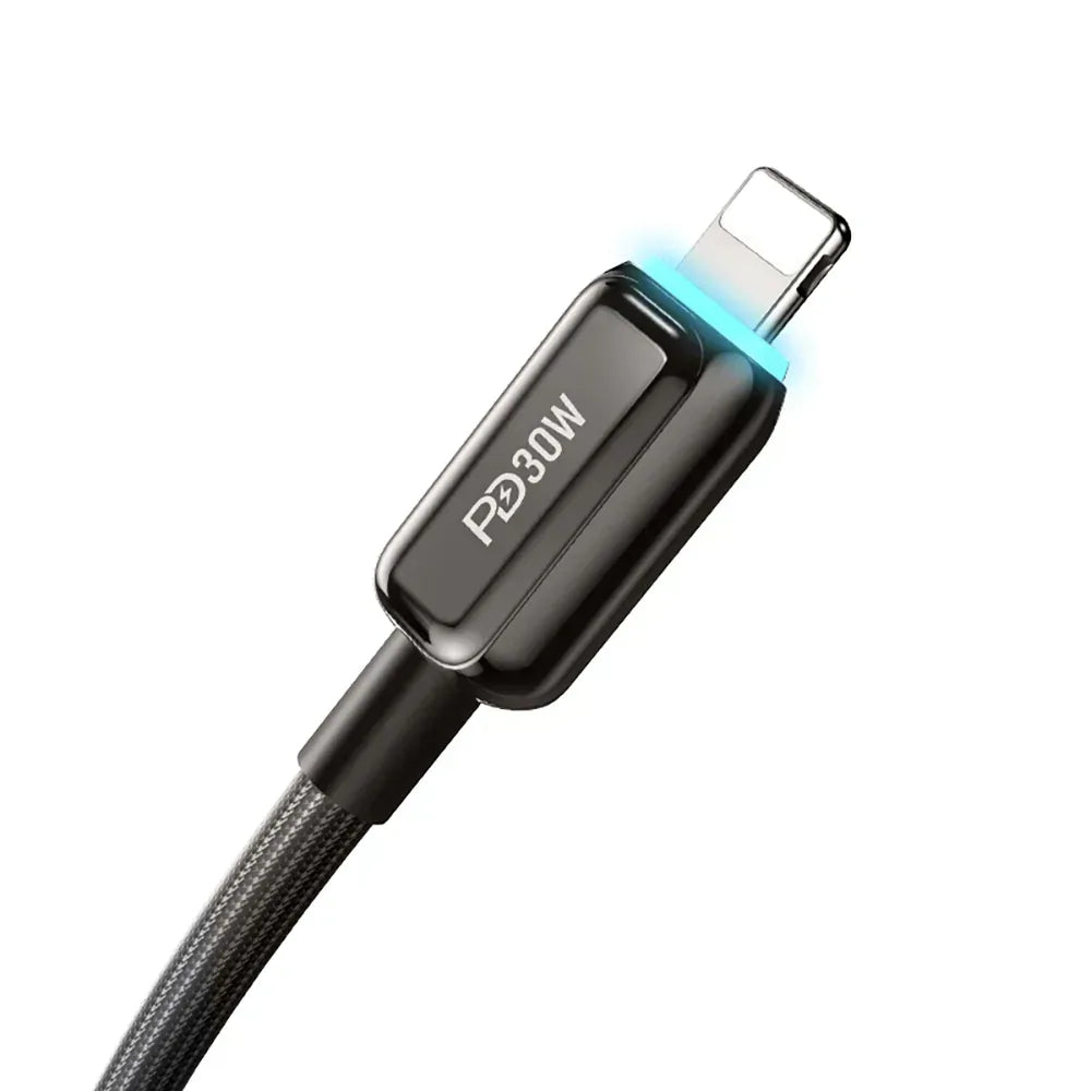 Recci Lamp Display Cable Type-C to Lightning PD 30W RS42CL - Three