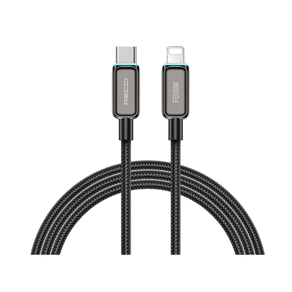 Recci Lamp Display Cable Type-C to Lightning PD 30W RS42CL