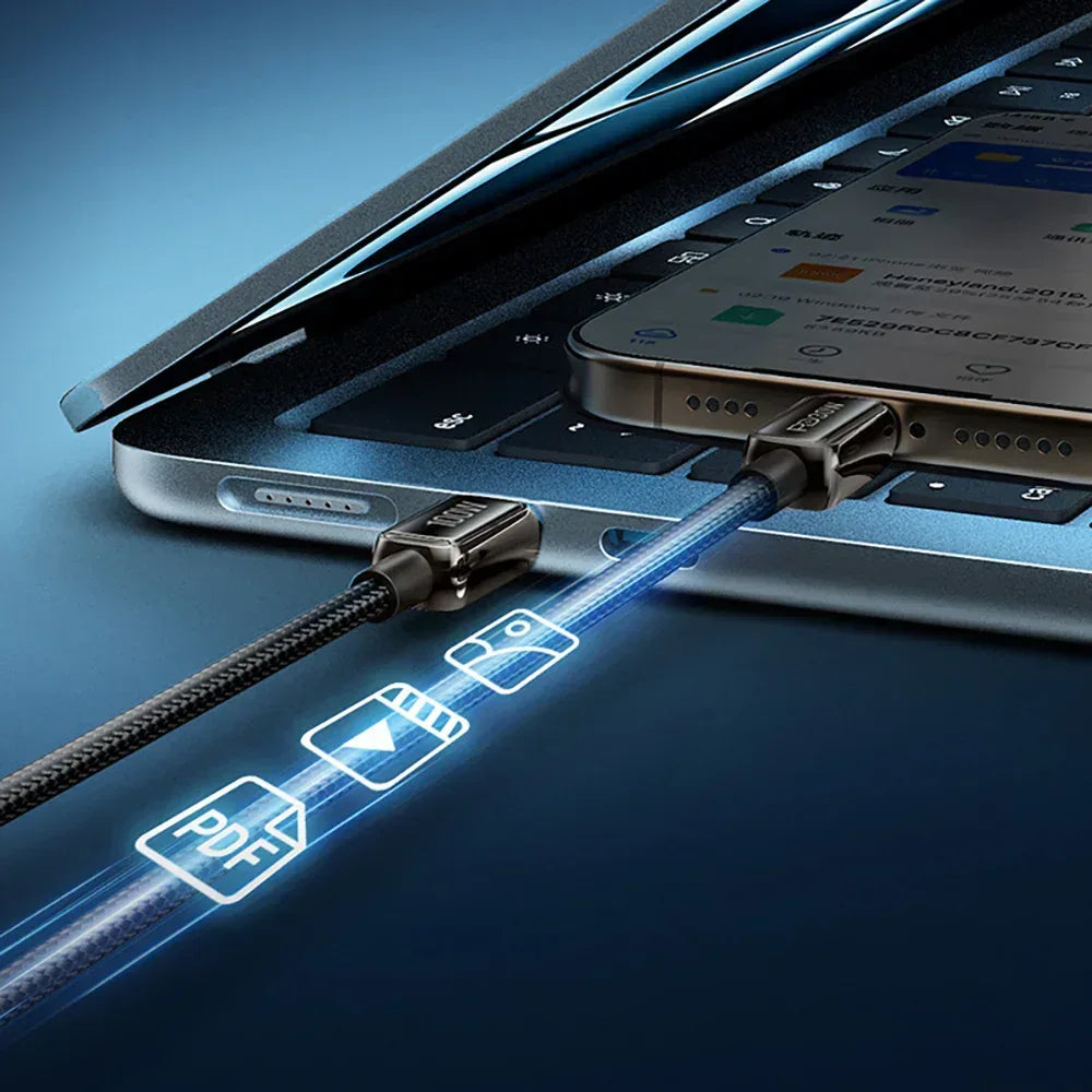 Recci Lamp Display Cable Type-C to Type-C PD 240W RS42CC - Three