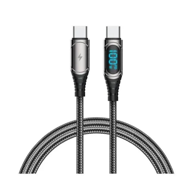 Recci Led Type-C to Type-C 150cm Data Cable PD 100w RTC-P21CC - Three