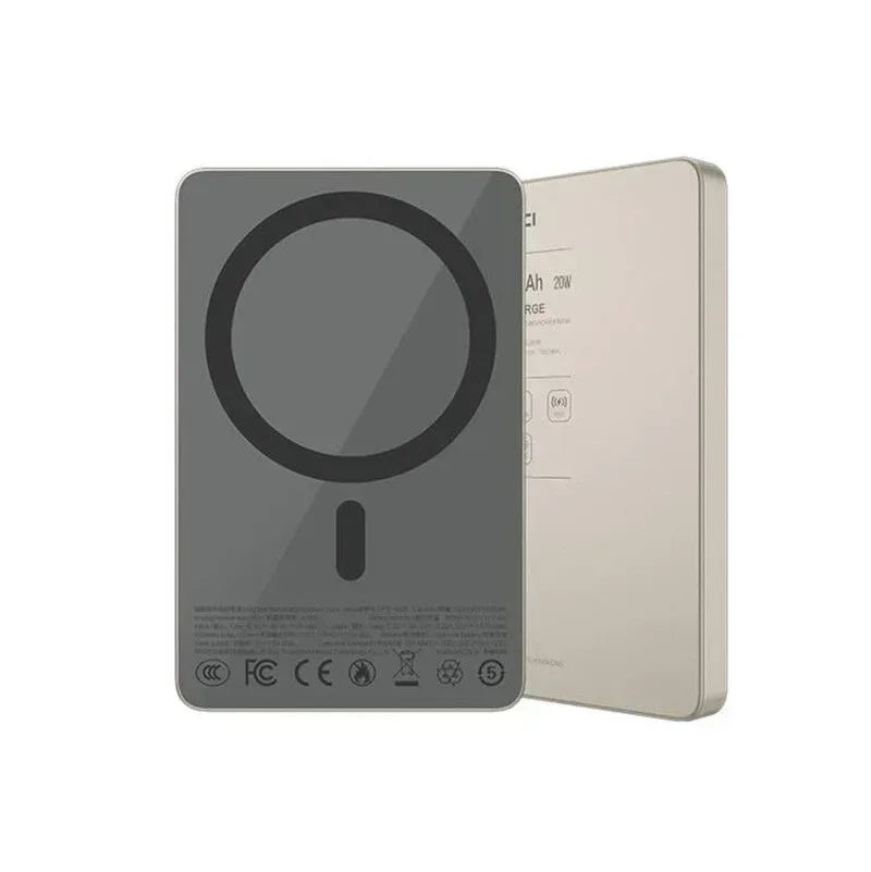 Recci Magnetic Power Bank 10000 mAh 15W RPB-W36 - Three