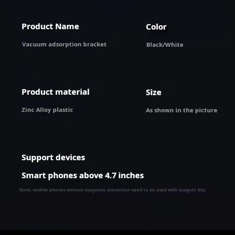 Recci Magnetic Vacuum Suction Phone Holder RZ03 - Three