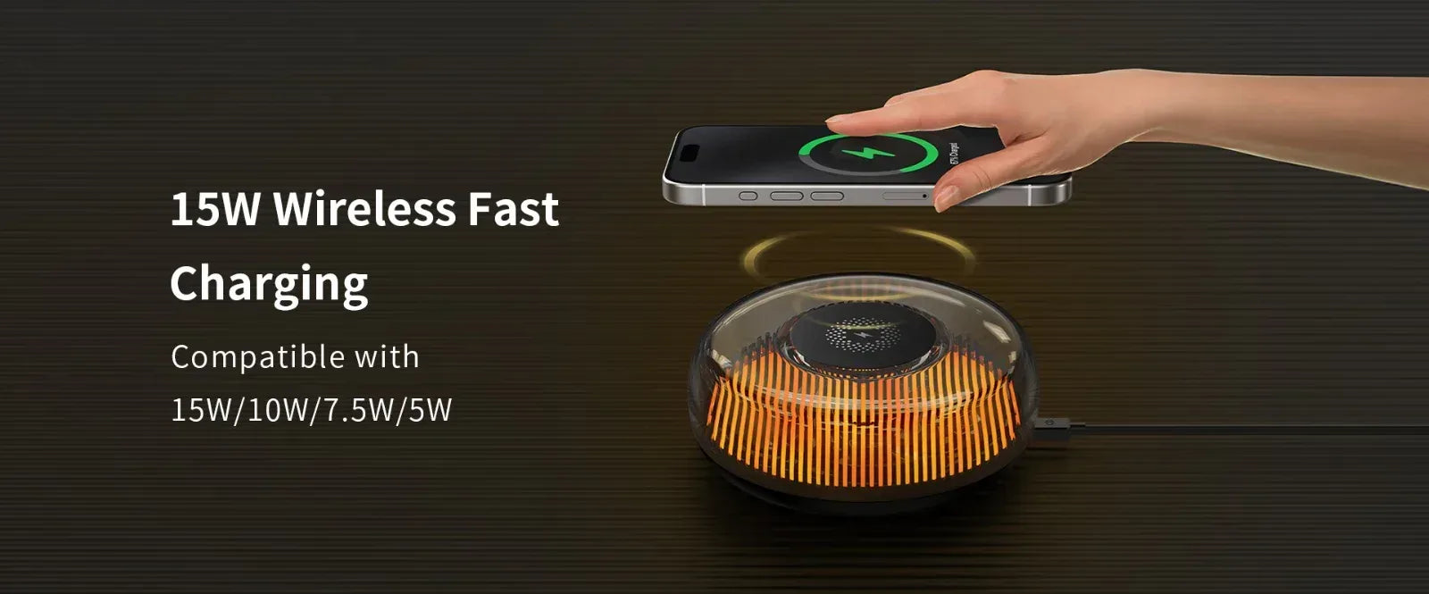 Recci Mars Atmosphere Lamp Wireless Charger RCW-42 - Three