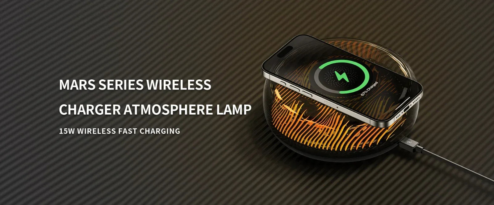Recci Mars Atmosphere Lamp Wireless Charger RCW-42 - Three