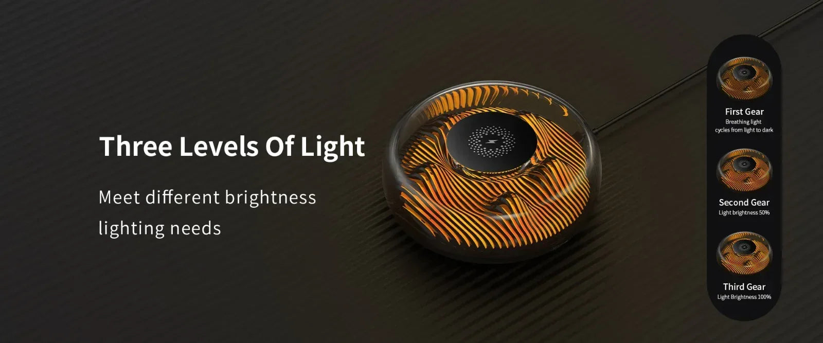 Recci Mars Atmosphere Lamp Wireless Charger RCW-42 - Three