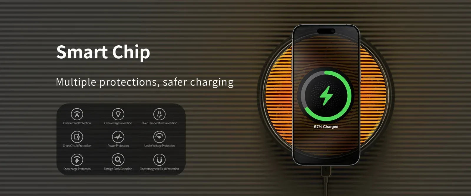 Recci Mars Atmosphere Lamp Wireless Charger RCW-42 - Three