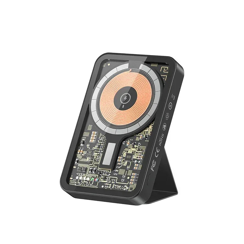 Recci Mars Transparent Magnetic Power Bank 5000mAh RPB-W07 - Three